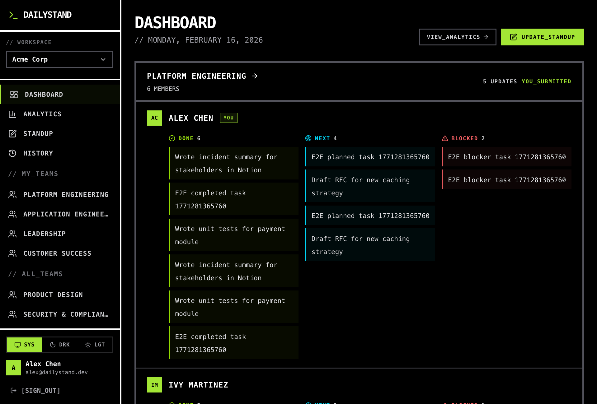 DailyStand shipped and open source