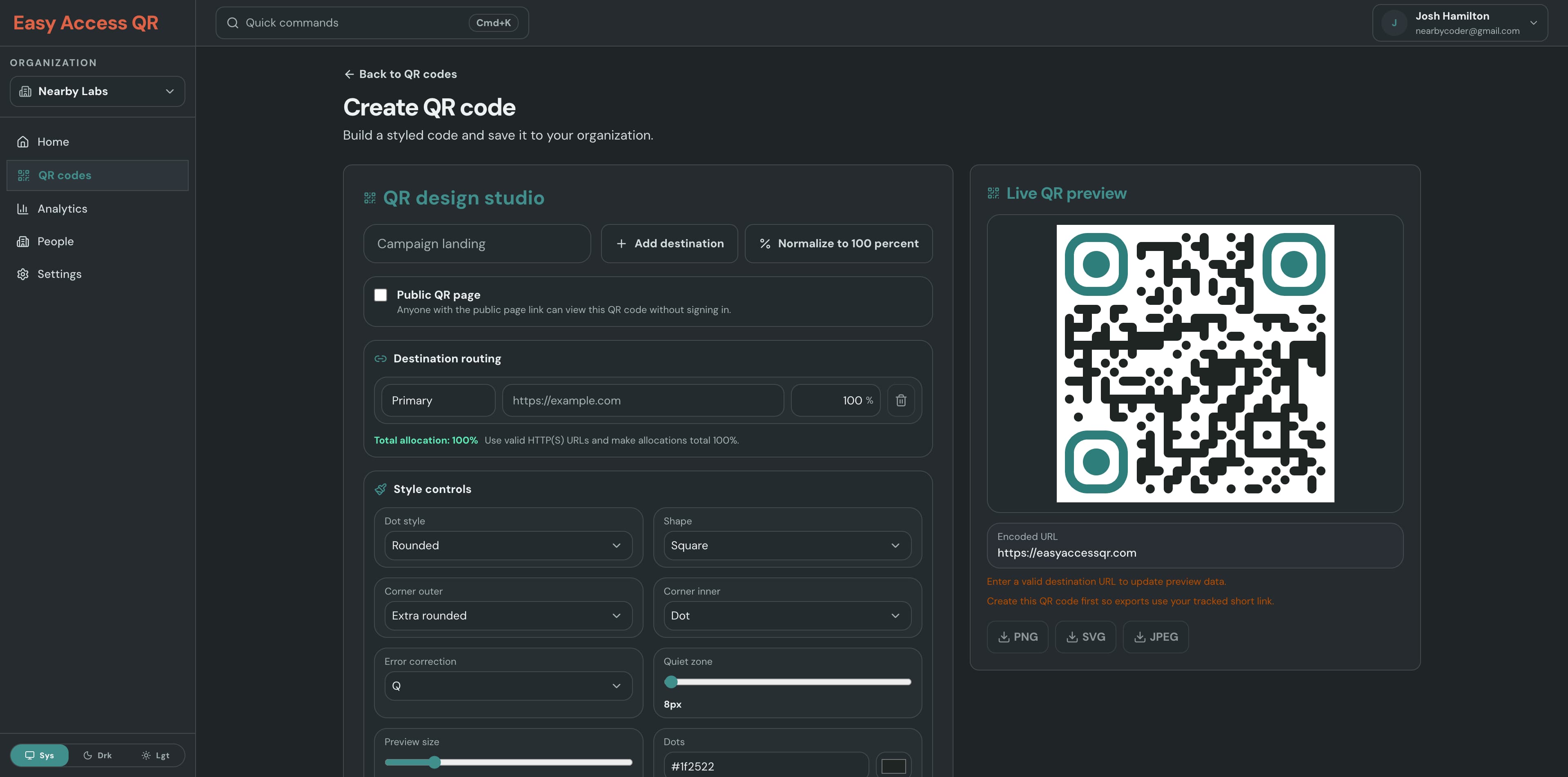 EasyAccessQR screenshot 2