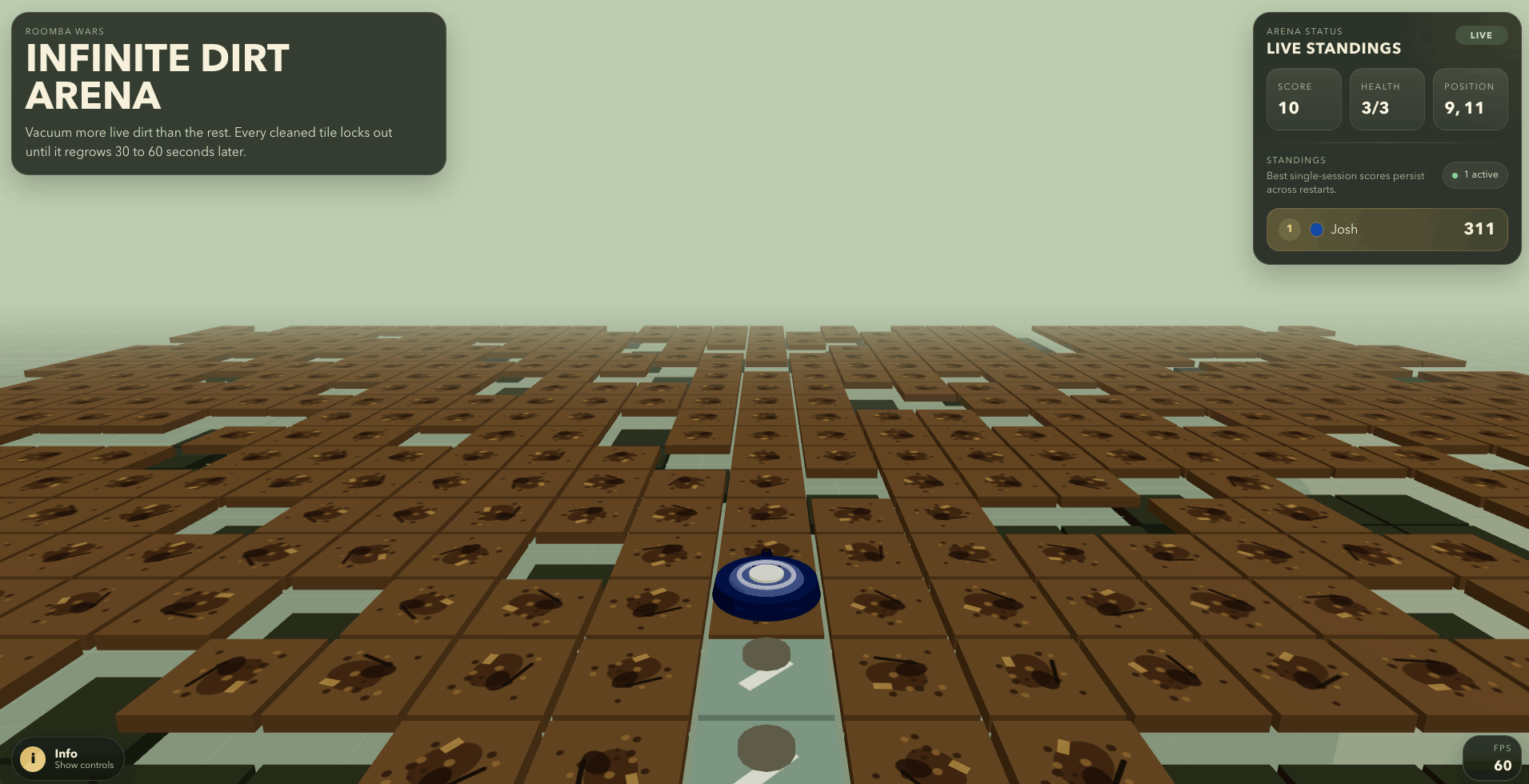 Roomba Wars screenshot one