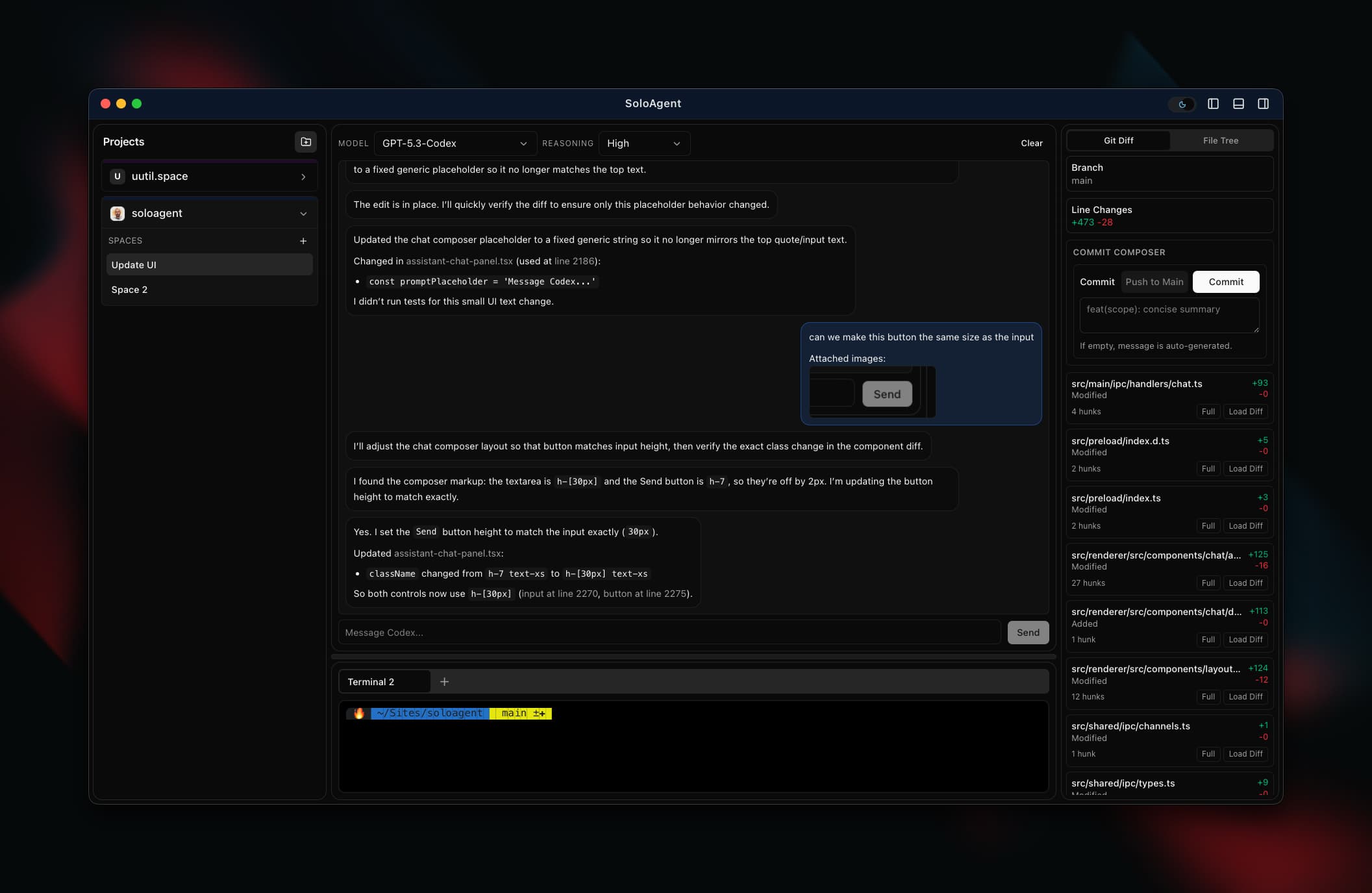 SoloAgent screenshot